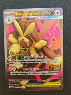 Carte Pokemon : Mega-Lockpin EX 115/094 Flammes Fantasmagoriques Francaise NEUF - Image 1