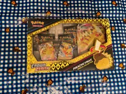 Pokemon TCG Sword & Shield Game Crown Zenith Pikachu VMAX Special Collection Box 820650851889 - Image 1
