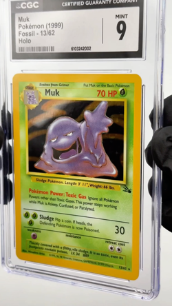 Muk 13/62 MINT CGC 9 Holo Rare Fossil Set 1999 Vintage Pokemon TCG - Image 2