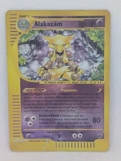 Alakazam 001/165 Expedition Base Set Reverse Holo Rare Pokemon TCG Nintendo - Image 1