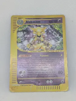 Alakazam 001/165 Expedition Base Set Reverse Holo Rare Pokemon TCG Nintendo - Image 3