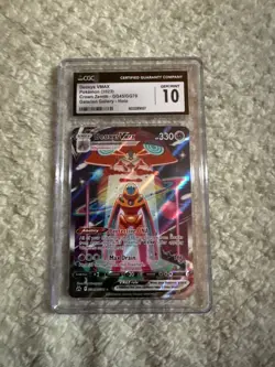 CGC 10 Deoxys VMAX GG45/GG70 Crown Zenith Holo Pokemon TCG - Image 1