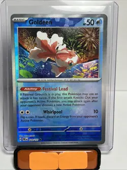 Goldeen 20/131 Pokemon TCG S&V Prismatic Evolutions Masterball Common Holo NM - Image 1