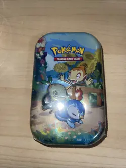 Pokemon TCG Celebrations Mini Tin - SINNOH 2021 SEALED Turtwig Chimchar Piplup 820650809378 - Image 1