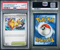 2024 POKEMON FRENCH SVP FR-SV BLACK STAR PROMO #150 PARADISE RESORT PSA 10 - Image 3