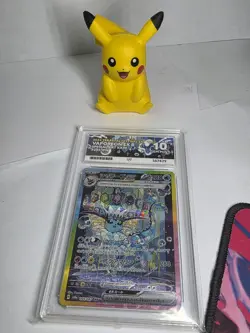 Pokemon TCG Vaporeon EX 205/187 Ace 10 Gem Mint Terastal Festival - Image 1