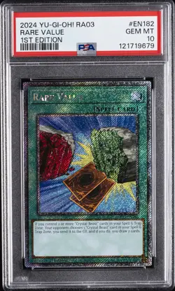 2024 YU-GI-OH! RA03-QUARTER CENTURY BONANZA 1ST ED #EN182 RARE VALUE PSA 10 - Image 1