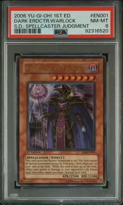 2006 1ST ED #EN001 DARK ERADICATOR WARLOCK PSA 8 - Image 1