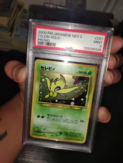 Pokemon JAPANESE Celebi NEO 3 Revelation Premium File PROMO HOLO Card No. 251 - Image 3