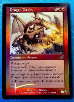 DRAGON TYRANT #88/143 Scourge Foil Rare!! Magic The Gathering 2003 - Image 1