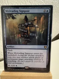 Magic The Gathering: Misleading Signpost. NM. Regular. - Image 1