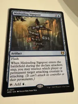 Magic The Gathering: Misleading Signpost. NM. Regular. - Image 2