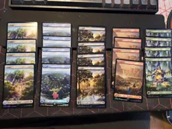 20 x Chocobo Track Foil Full Art Basic Lands Final Fantasy MtG 4 of each Lot - Image 1