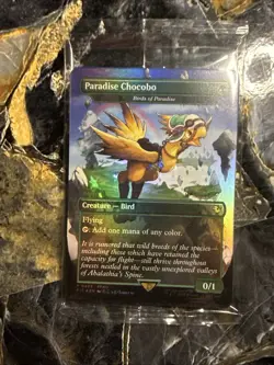 MTG Paradise Chocobo - Birds of Paradise Foil (Borderless) Sealed + Lands - Image 4