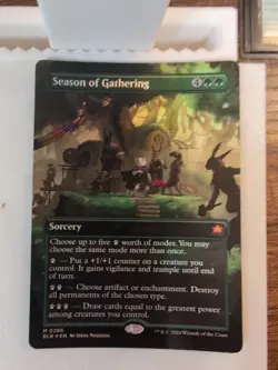 Season of Gathering (Borderless) Bloomburrow Foil MTG - Image 1