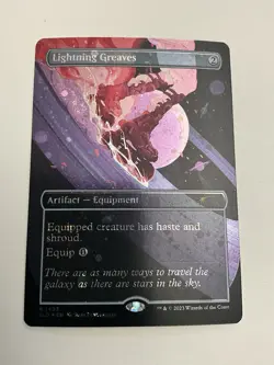 MTG Lightning Greaves (1493) *Galaxy Foil* Secret Lair: Through Wormhole MT/NM - Image 1