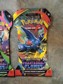 3 Pokemon Mega Evolution Fantasmal Flames Sealed Booster Packs New English TCG. - Image 4