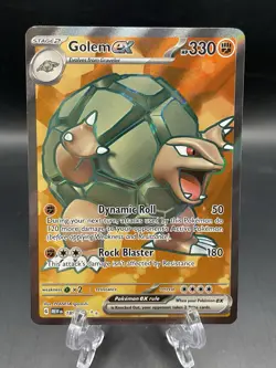 Pokemon TCG: Golem ex - 189/165 Full Art Holo Scarlet and Violet 151 NM - Image 1