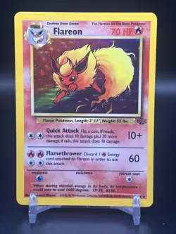 Flareon Holo Rare 1999 Pokemon Jungle 3/64 WOTC English NM - Image 1
