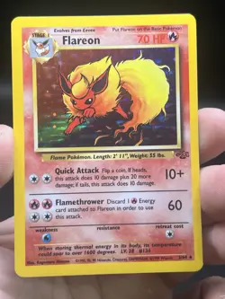 Flareon Holo Rare 1999 Pokemon Jungle 3/64 WOTC English NM - Image 3