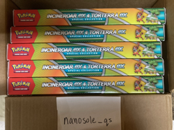 Pokemon Incineroar & Torterra ex Special Collection Box 2025 Lot of 5 - Image 1