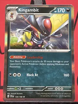 Kingambit 134/198 Sv01: Scarlet & Violet Base Set Holo Rare Pokemon TCG 2023 VLP - Image 3