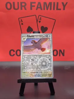 Pidgeot 018/165 Scarlet & Violet 151 Pokemon TCG Reverse Holo Uncommon 2023 NM - Image 1