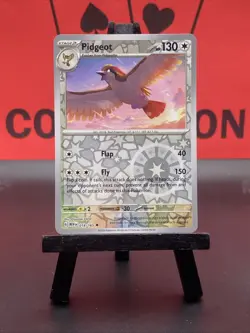 Pidgeot 018/165 Scarlet & Violet 151 Pokemon TCG Reverse Holo Uncommon 2023 NM - Image 2