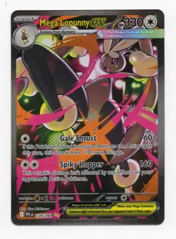 Pokemon TCG: Mega Lopunny ex 128/094 Phantasmal Flames Special Illustration Rare - Image 1
