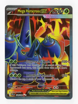 Mega Heracross EX 108/094 - Ultra Rare - Phantasmal Flames - Pokemon TCG - Image 1