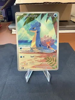Pokemon TCG Destined Rivals Misty's Lapras 194/182 NM Illustration Rare Holo - Image 1