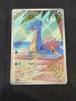 Pokemon TCG Destined Rivals Misty's Lapras 194/182 NM Illustration Rare Holo - Image 2