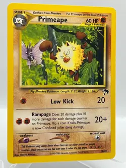 Primeape 18/18 Southern Islands Non Holo Promo 2001 Vintage Pokemon TCG Card - Image 2
