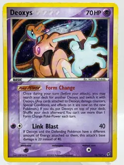 Deoxys 16/107 EX Deoxys Holo Rare Normal Form Vintage Pokemon TCG Card - Image 1