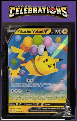 Carte Pokemon Pikachu Volant V 006/025 EB7.5 Celebrations 25 ans FR - Image 1