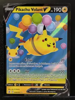 Carte Pokemon Pikachu Volant V 006/025 EB7.5 Celebrations 25 ans FR - Image 2