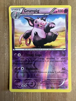 Grumpig - 50/146 - Rare - Reverse Holo MP, English Pokemon XY Base Set - Image 1