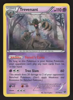 Trevenant 55/146 Holo Rare Pokemon TCG XY Base Set LP - Image 1