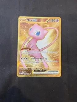 Pokemon TCG Mew EX 151 Gold Metal Promo Card 205/165 Ultra Rare - Image 2