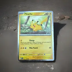 Holiday Calendar 2025- Festive Stamp Promo Pikachu Holo 025/165 - Pokemon TCG - Image 1