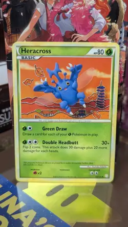 Pokemon TCG 2010 Heracross Uncommon HeartGold SoulSilver 43/123 - Image 1