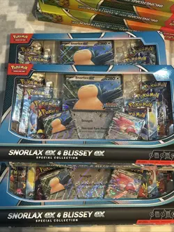 Pokemon Trading Card Game Snorlax ex and Blissey ex Special Collection Box - Image 1