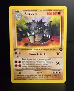 Pokemon TCG - RHYDON - 1ST EDITION - 45/64 - JUNGLE (1999) - WOTC - LP/NM - Image 1