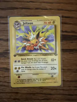 Pokemon TCG First Edition Jolteon Jungle 20/64 Non-Holo Rare MP - Image 1