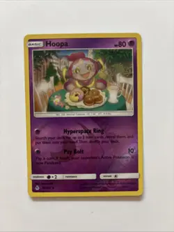 Hoopa 54/131 Rev Reverse Holo SM Forbidden Light Pokemon NM - Image 1