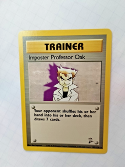 Pokemon Imposter Professor Oak 102/130 Base Set 2 Regular Unlim. - Uncirculated - Image 2
