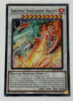 Yu-Gi-Oh! Sangenpai Transcendent Dragion (LEDE-EN040) - Super Rare - Image 1