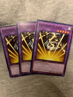 Yu-Gi-Oh! TCG Kaminari Attack Metal Raiders (25th Anniversary Ed) MRD-EN041 X3 - Image 1