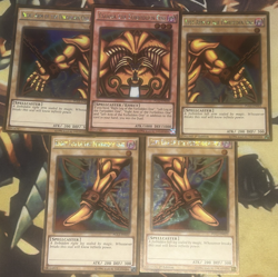 Yugioh: Exodia The Forbidden One - Full 5 Card Set - Gold PGL2 Set 1st/Unl -LP - Image 1