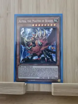 Alpha, the Master of Beasts RA01-EN022 Platinum Secret Rare 1st Edition YuGiOh - Image 1